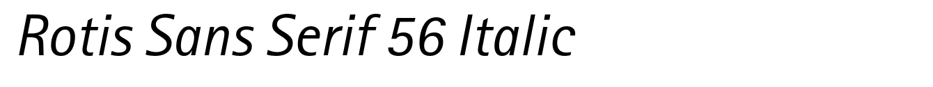 Rotis Sans Serif 56 Italic
